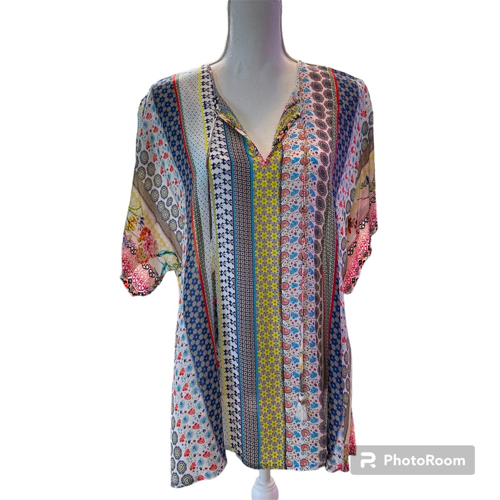 Johnny Was XL Cupra Rayon. Center back length 28”